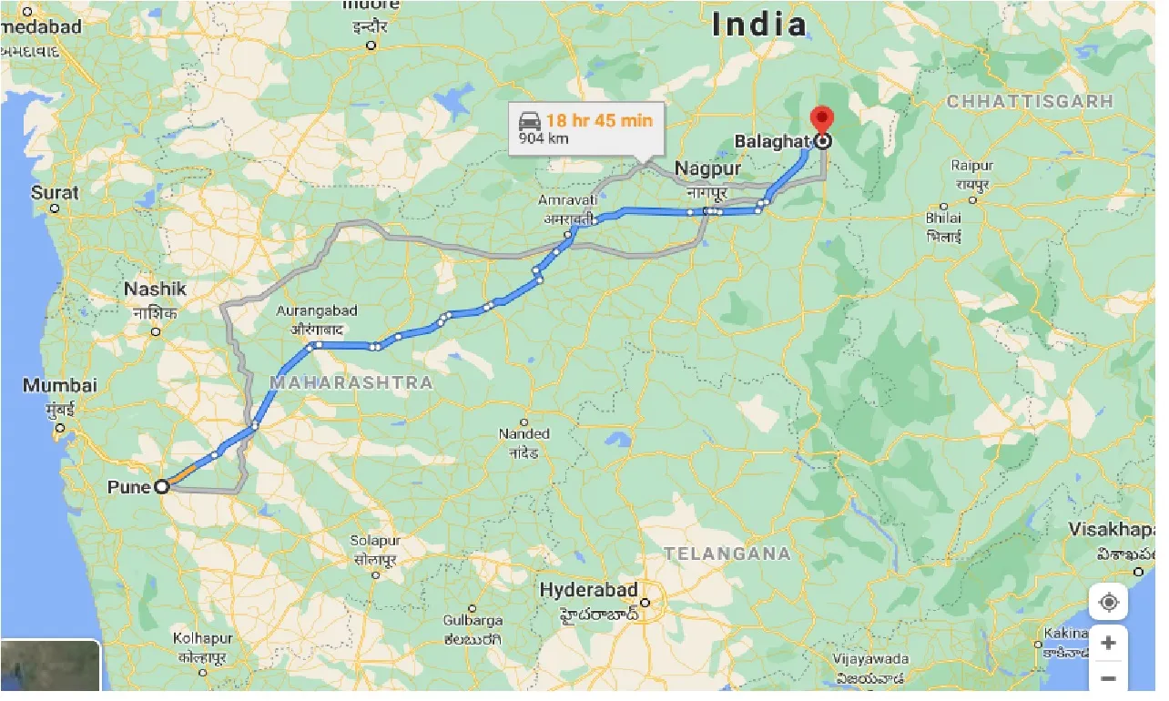 pune-to-balaghat-taxi