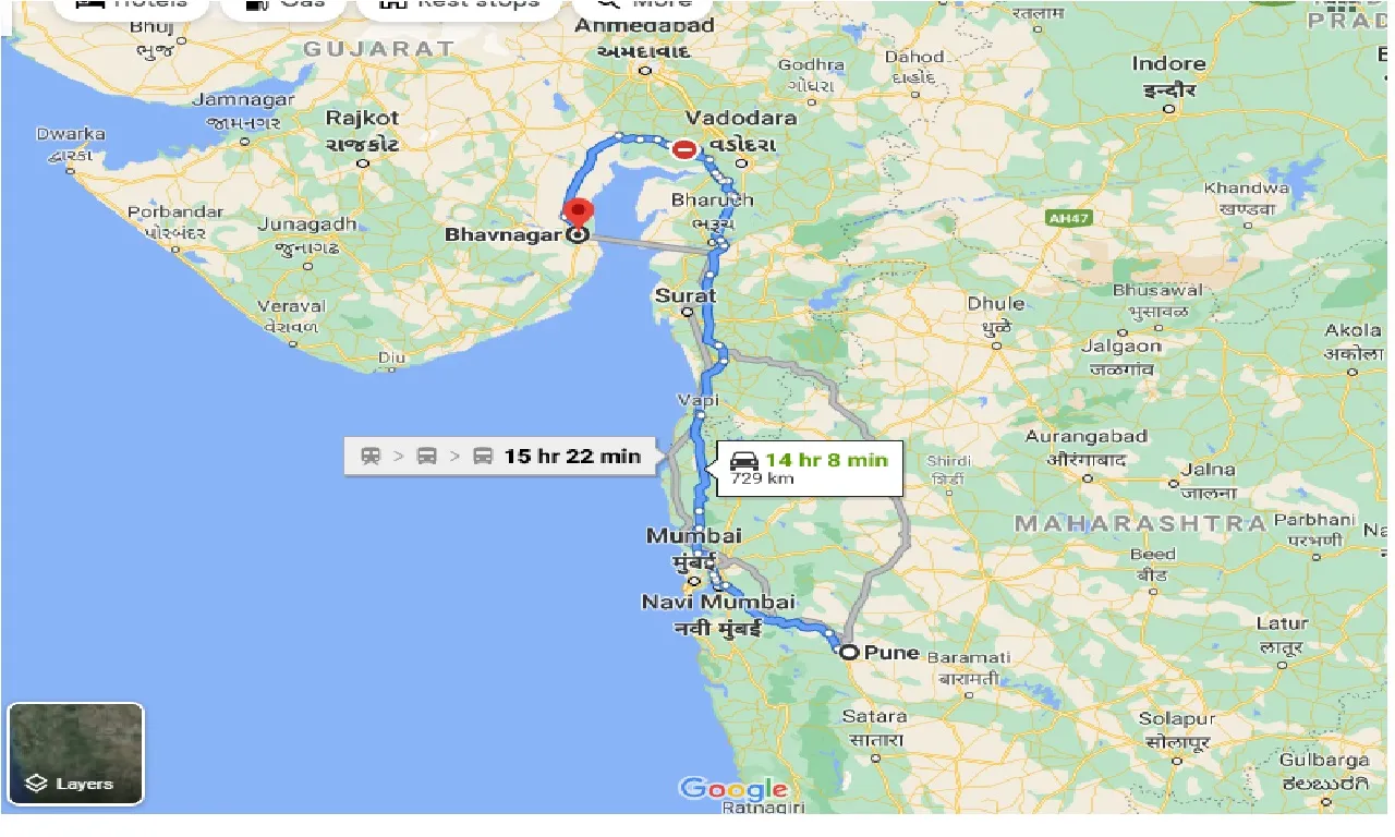 pune-to-bhavnagar-one-way