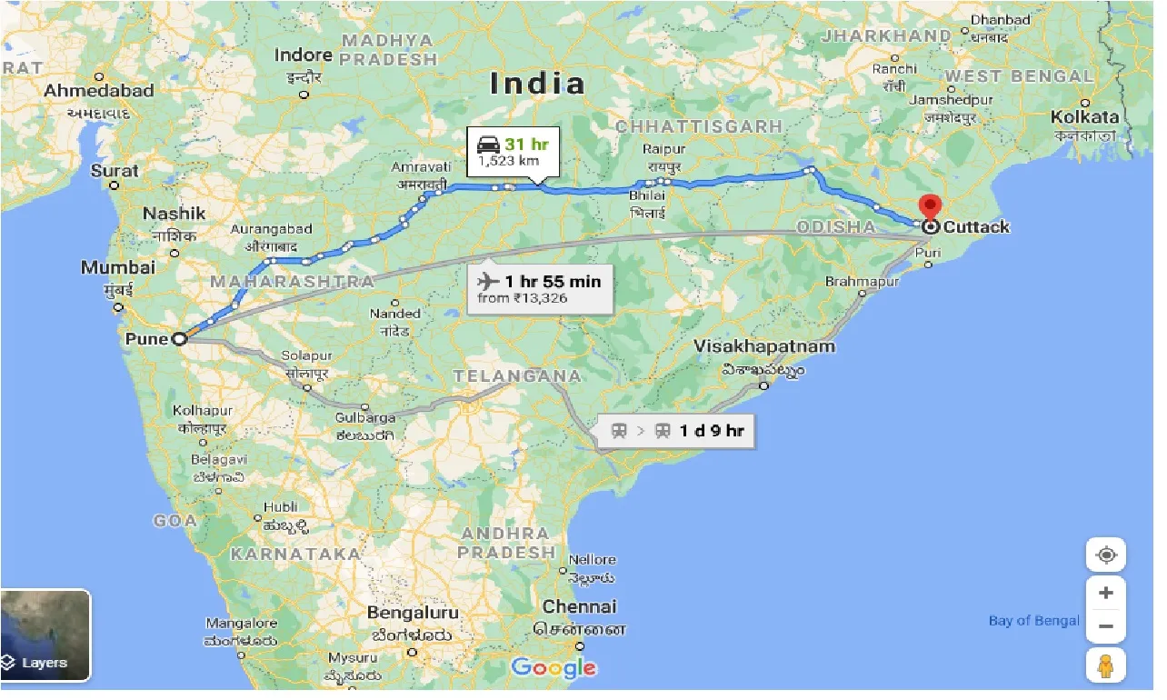 pune-to-cuttak-taxi