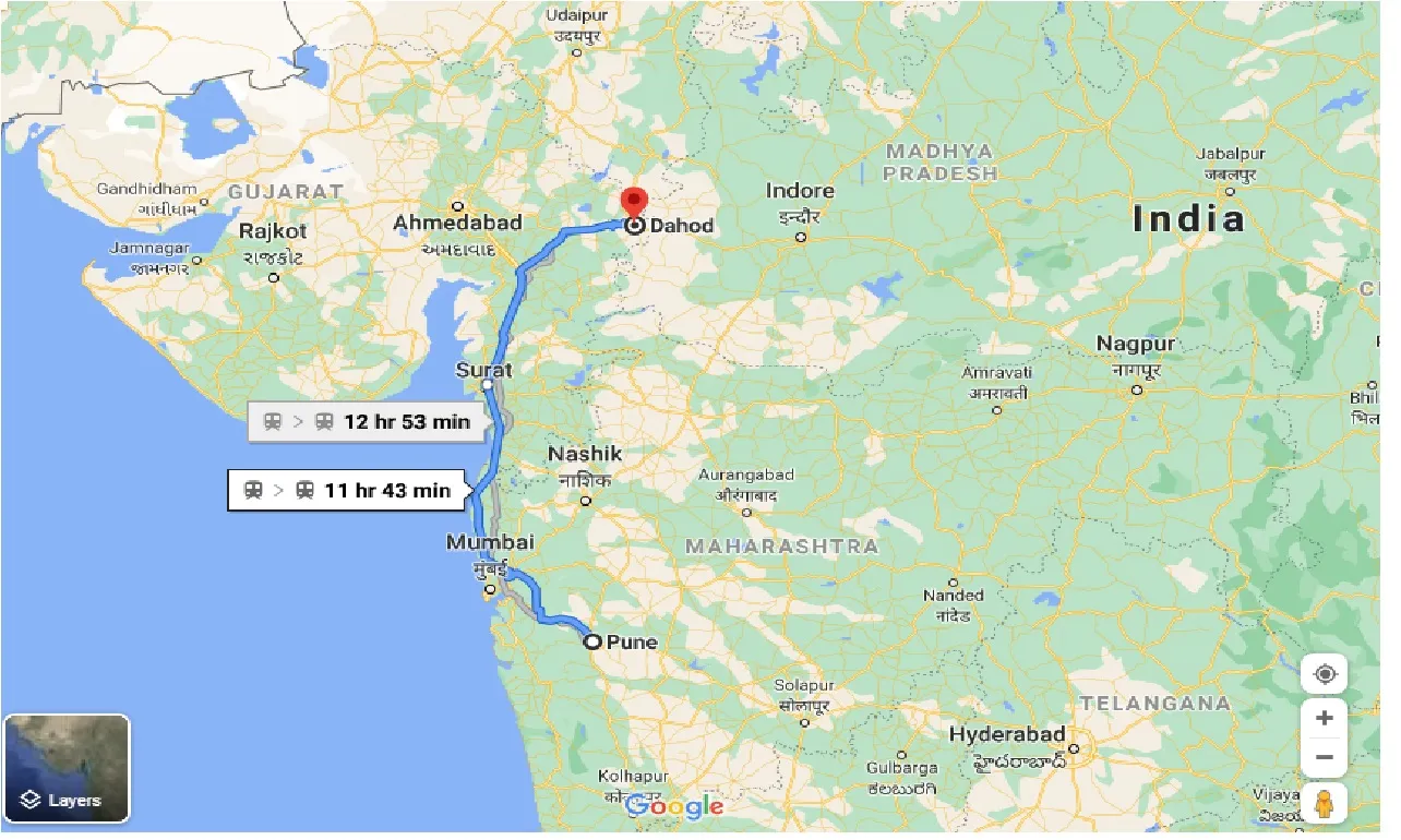 pune-to-dahod-one-way