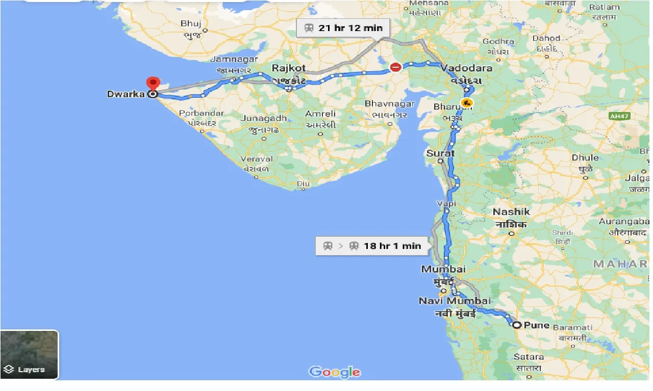 pune-to-dwarka-one-way