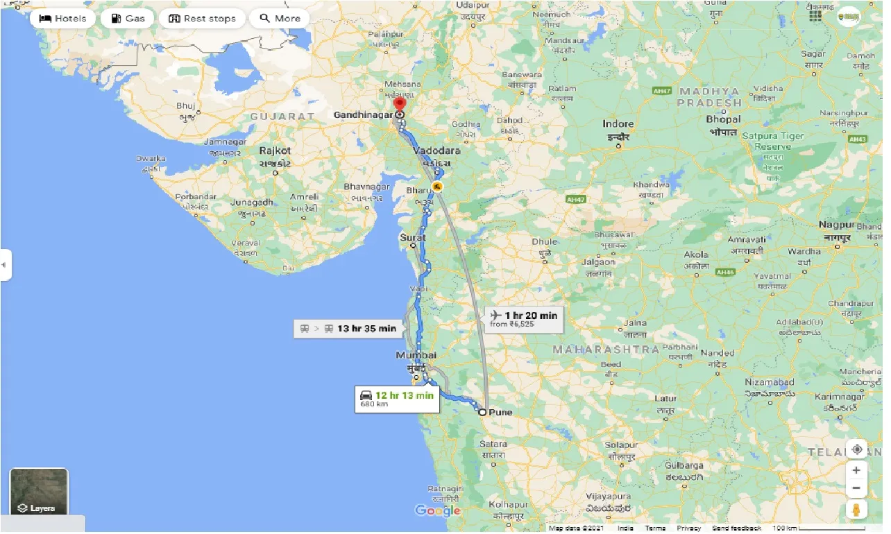 pune-to-gandhinagar-round-trip