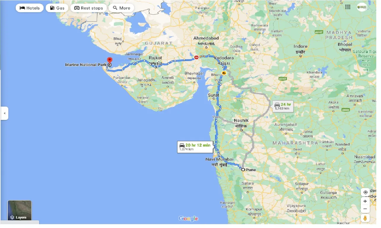 pune-to-gulf-of-kutch-marine-national-park-one-way