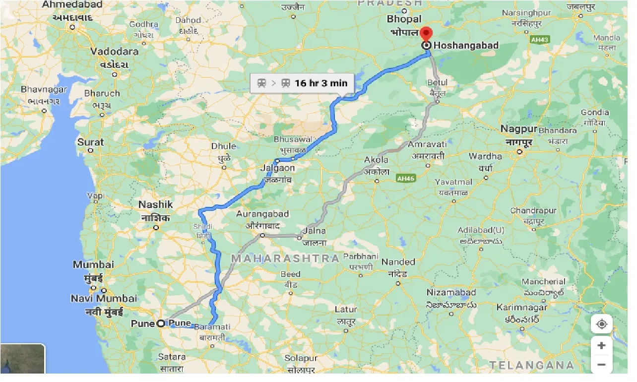 pune-to-hoshangabad-one-way