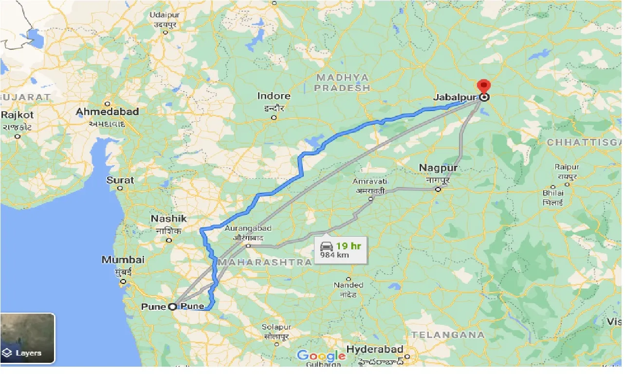pune-to-jabalpur-one-way
