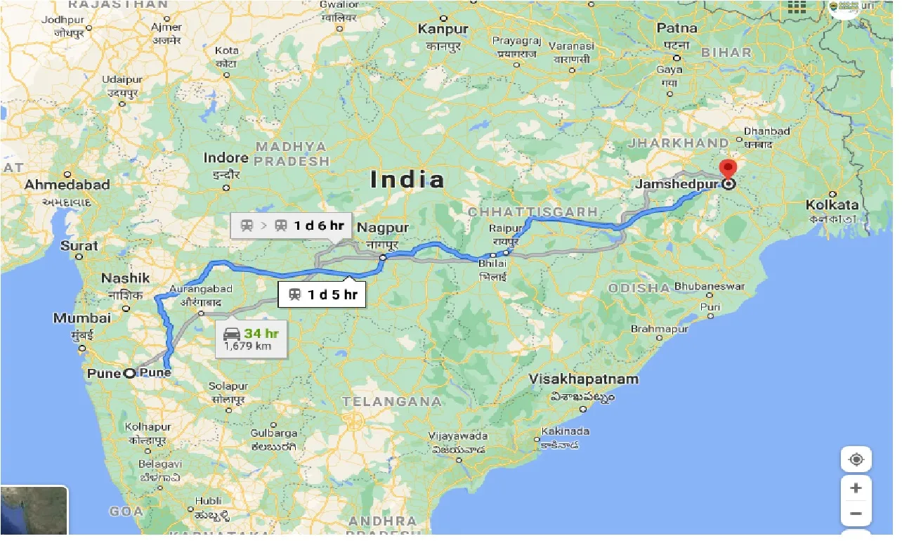 pune-to-jamshedpur-one-way