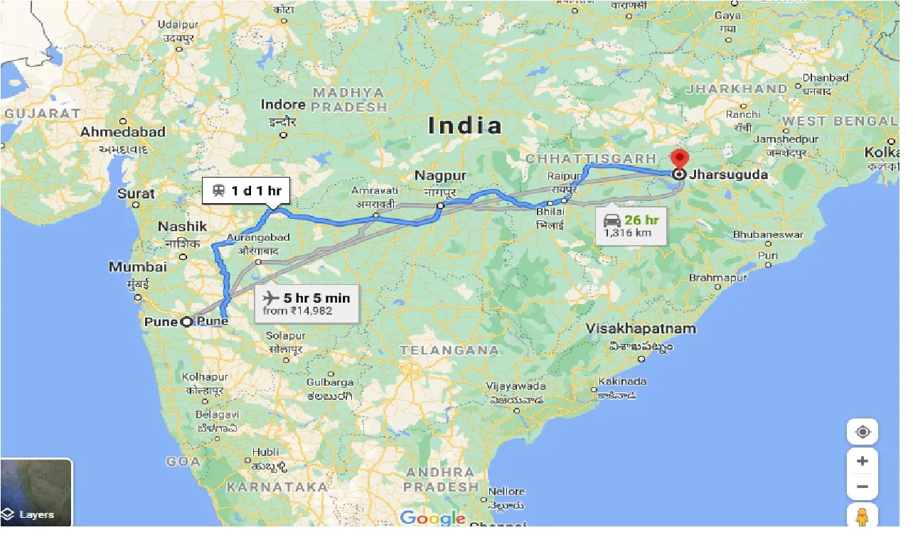 pune-to-jharsuguda-one-way