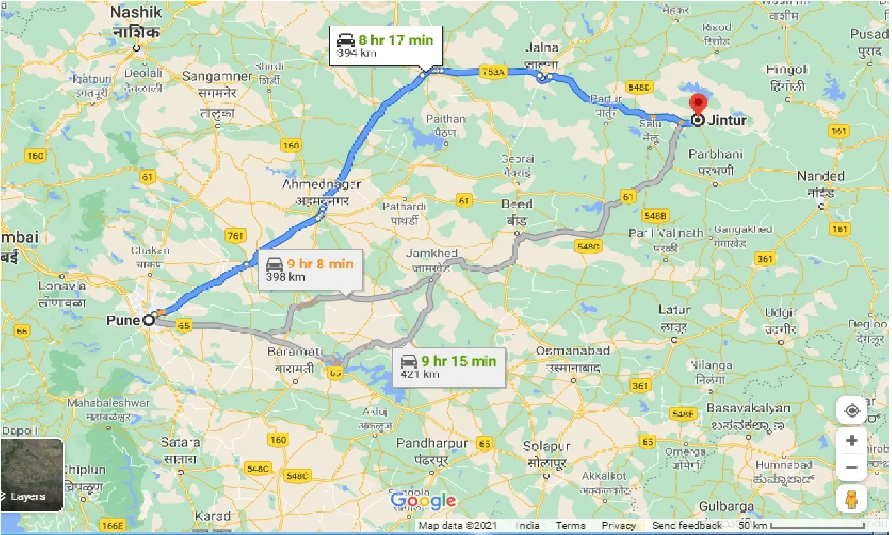 pune-to-jintur-taxi