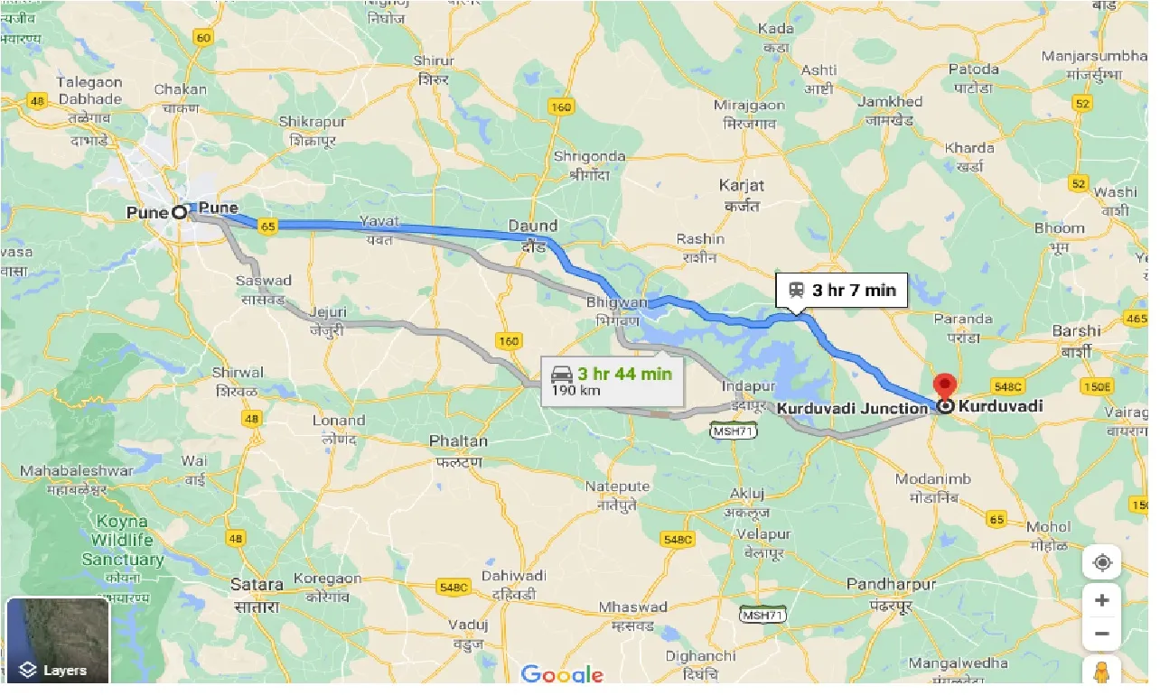 pune-to-kurduwadi-one-way