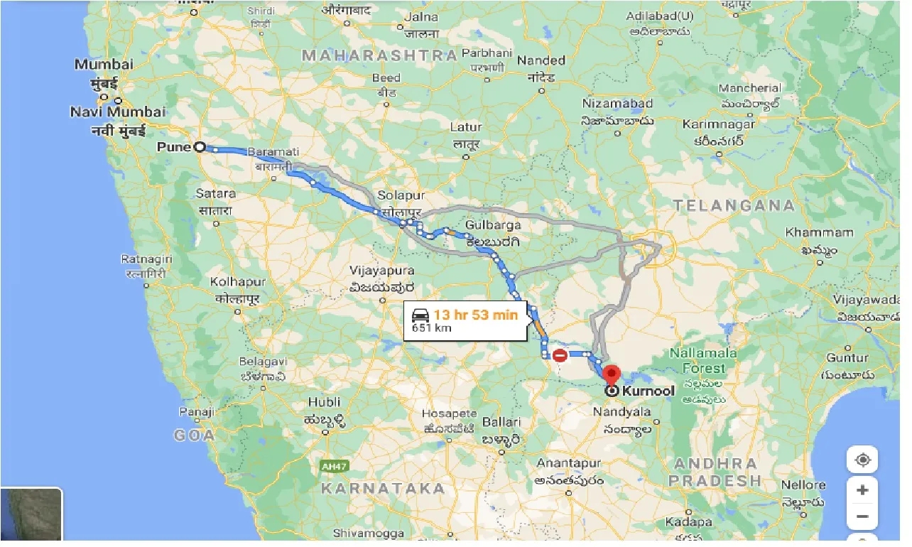 pune-to-kurnool-taxi
