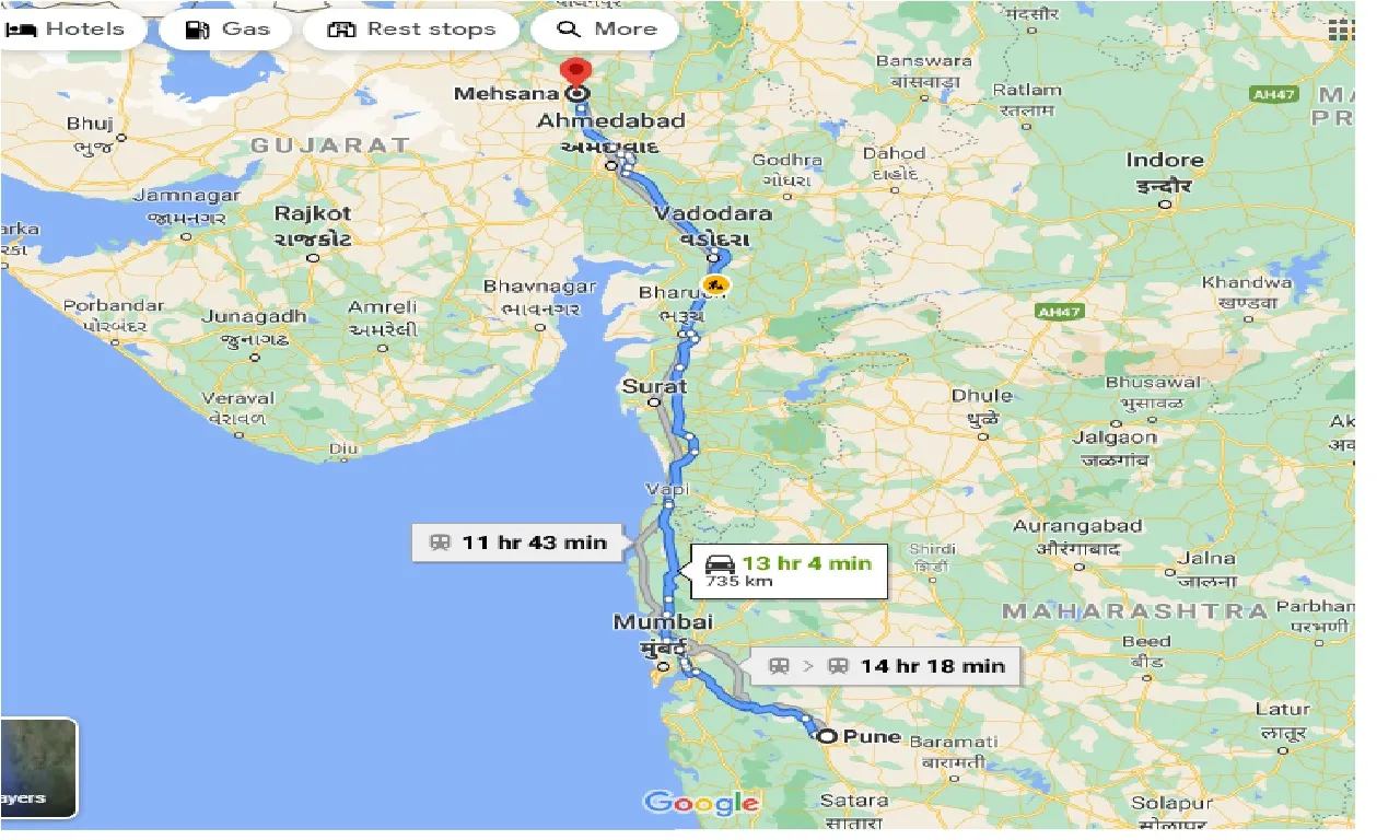 pune-to-mehsana-one-way