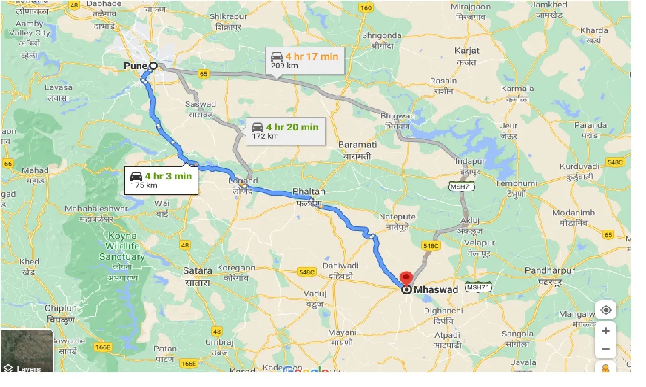 pune-to-mhaswad-taxi