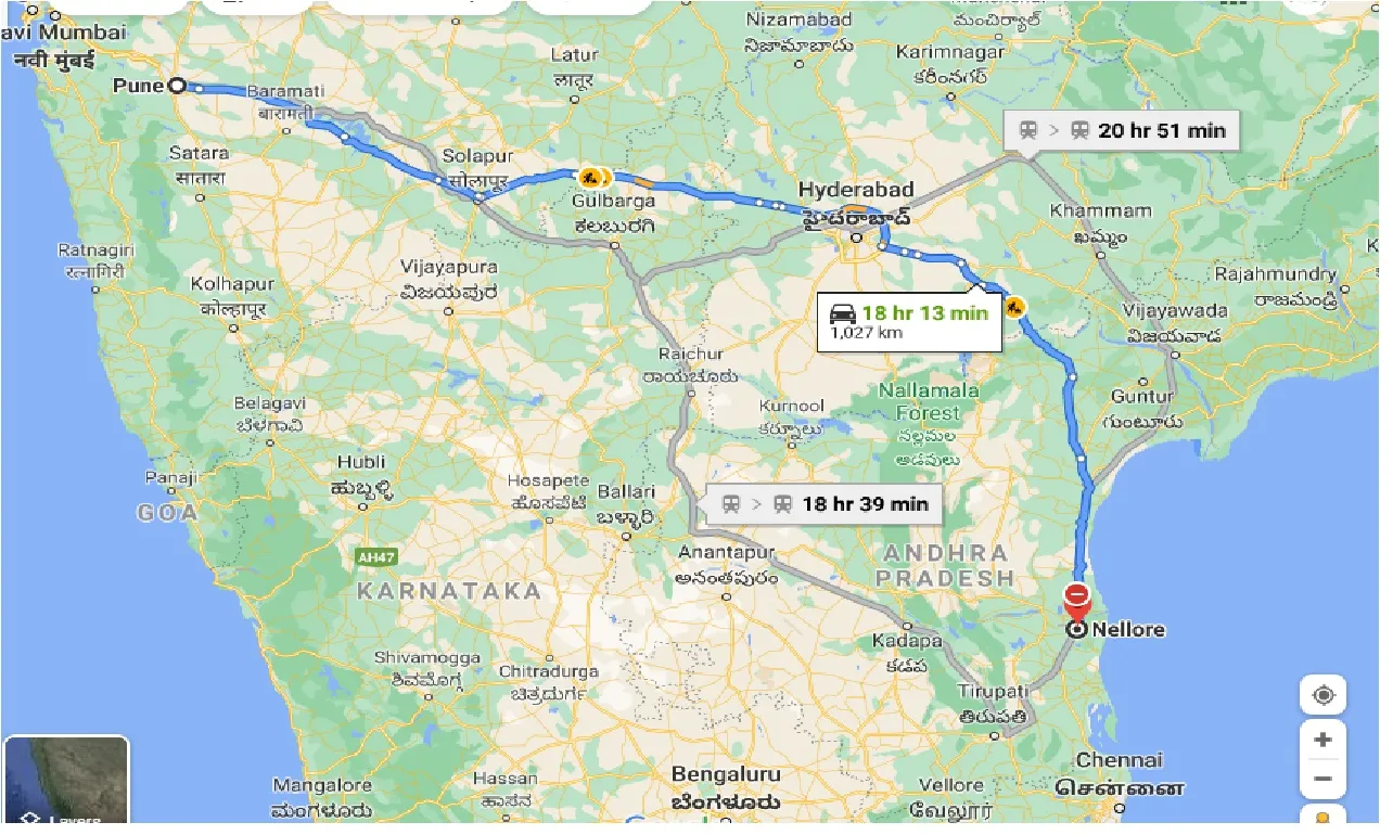 pune-to-nellore-one-way
