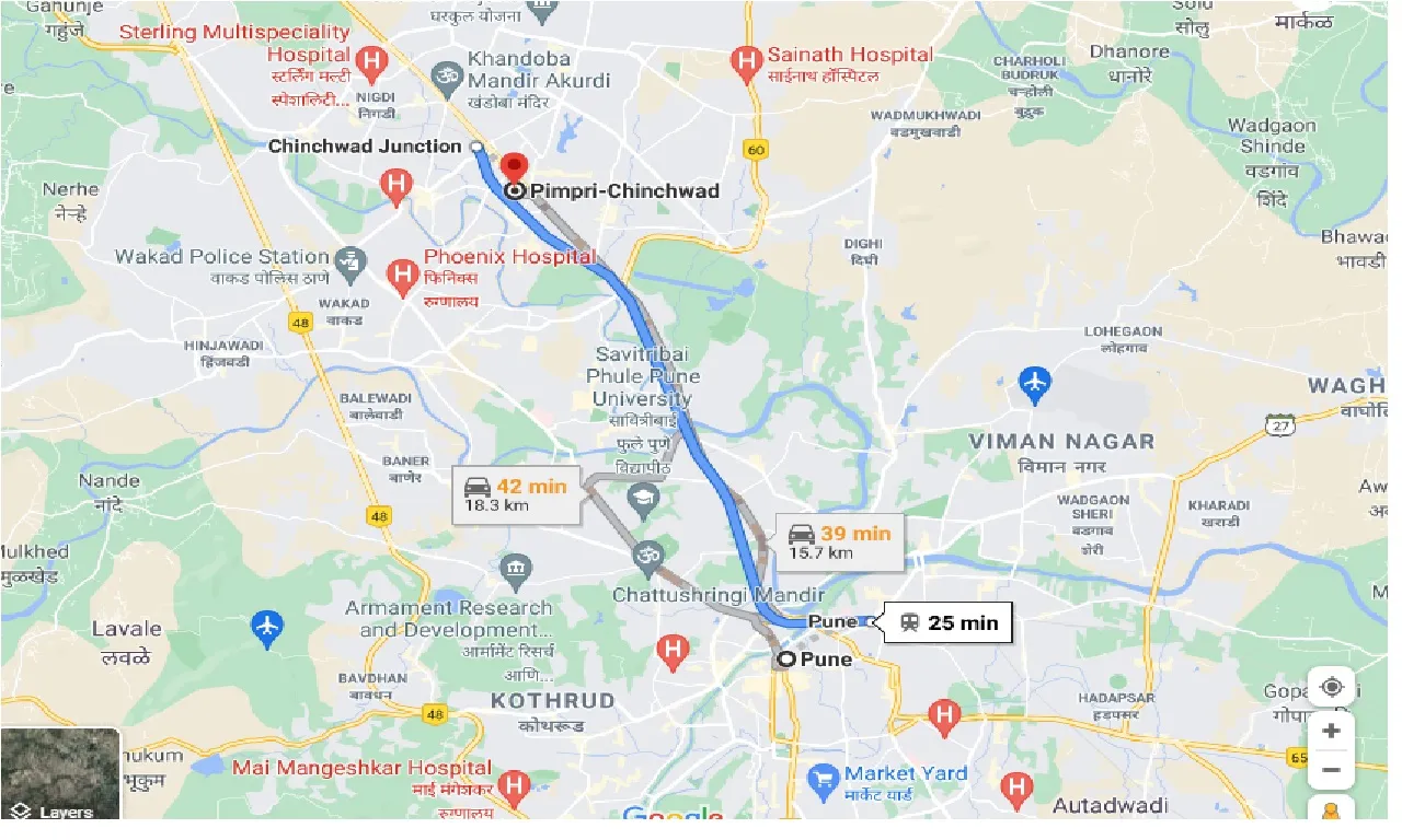pune-to-pimpri-chinchwad-taxi