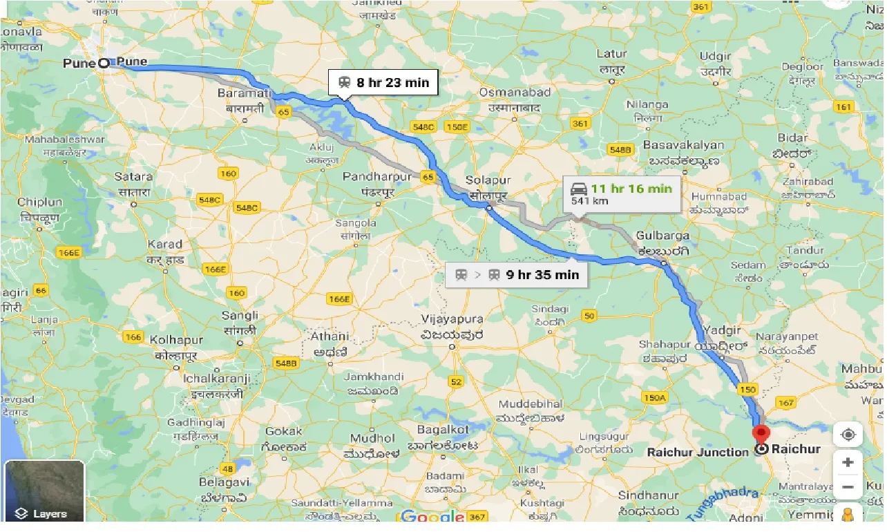 pune-to-raichur-one-way