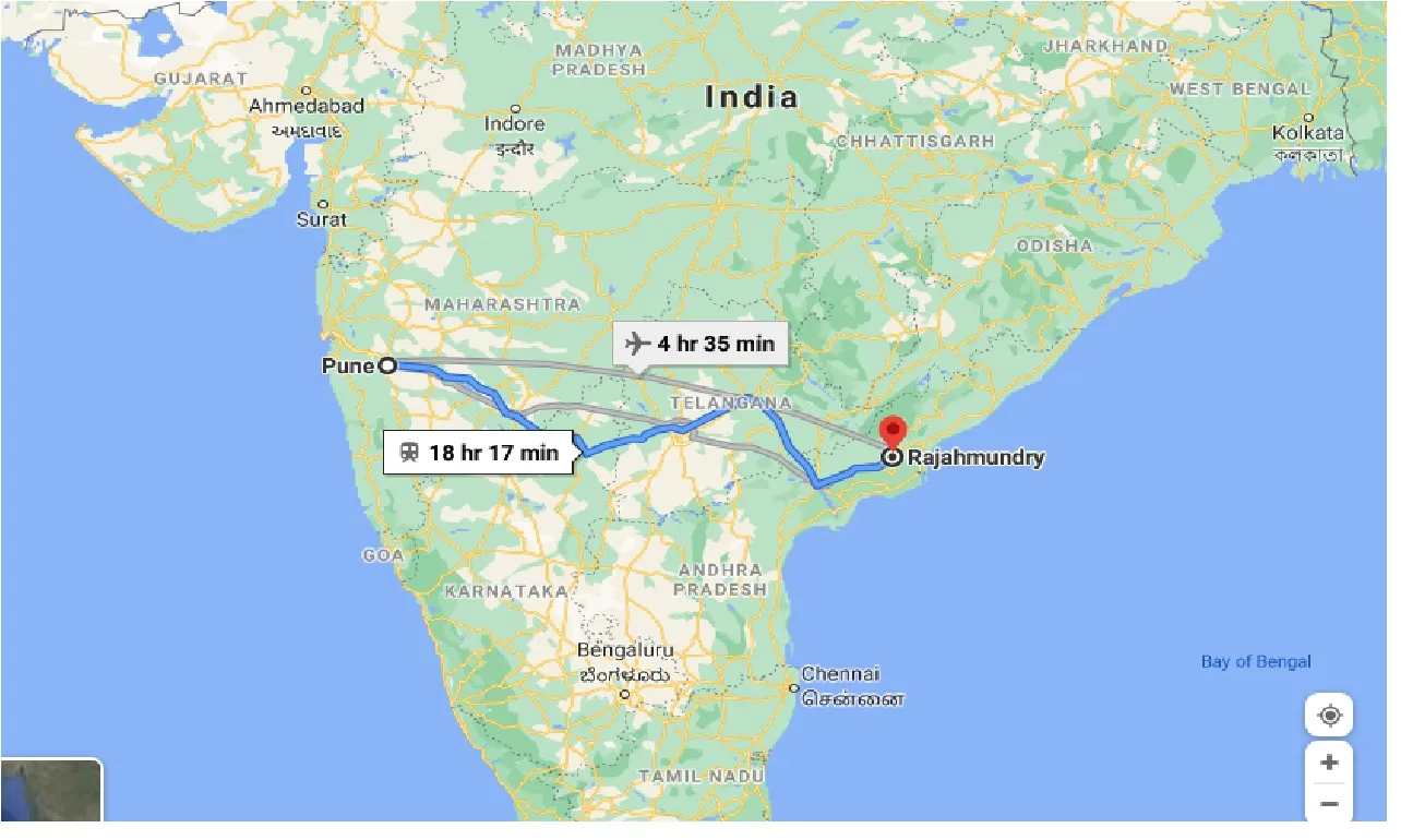 pune-to-rajahmundry-one-way