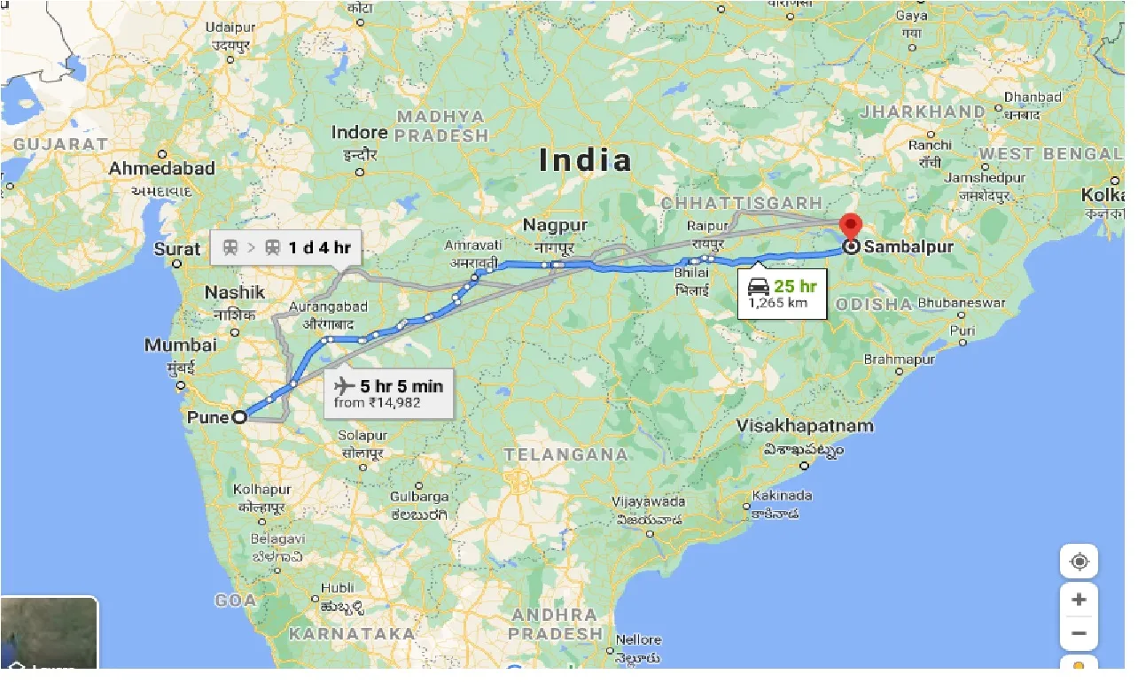 pune-to-sambalpur-one-way