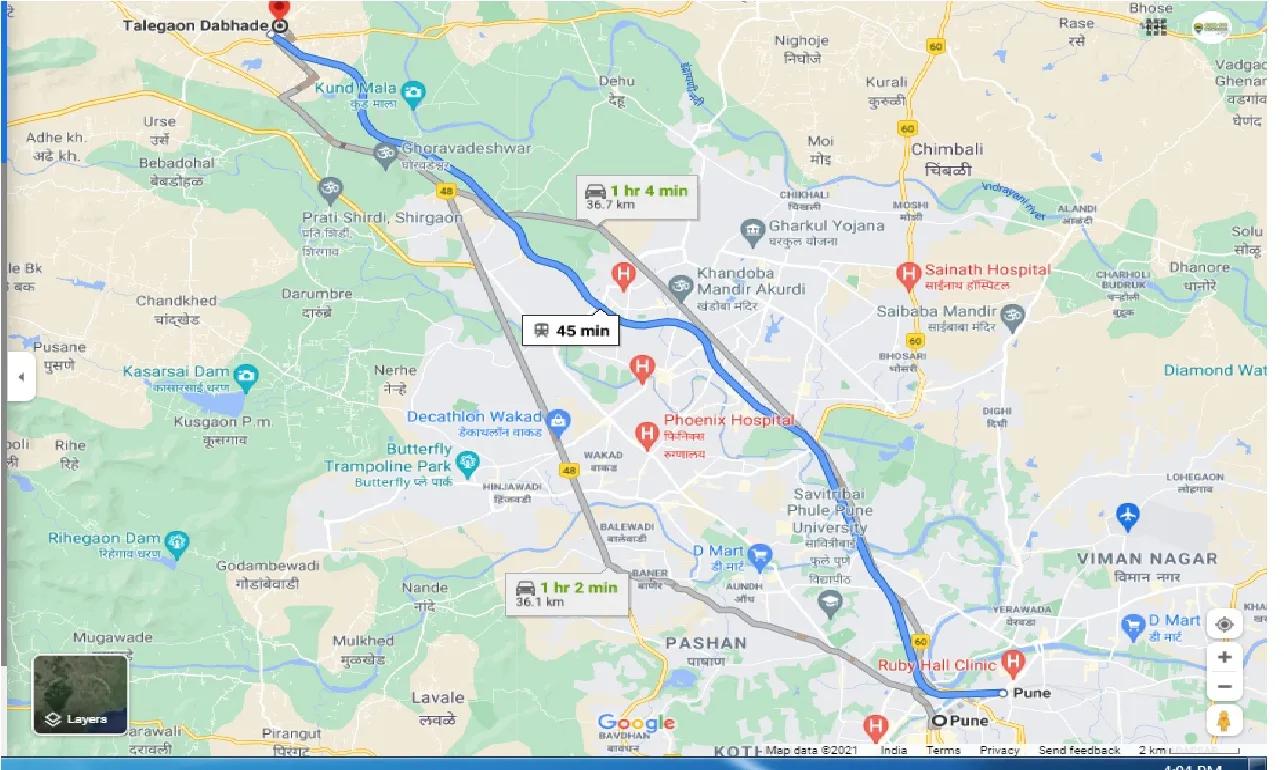 pune-to-talegaon-dabhade-one-way
