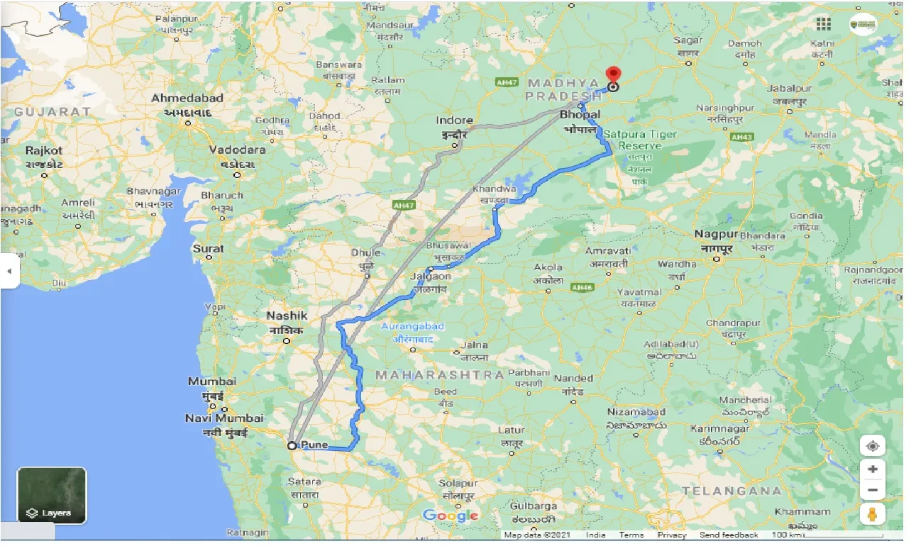 pune-to-vidisha-one-way