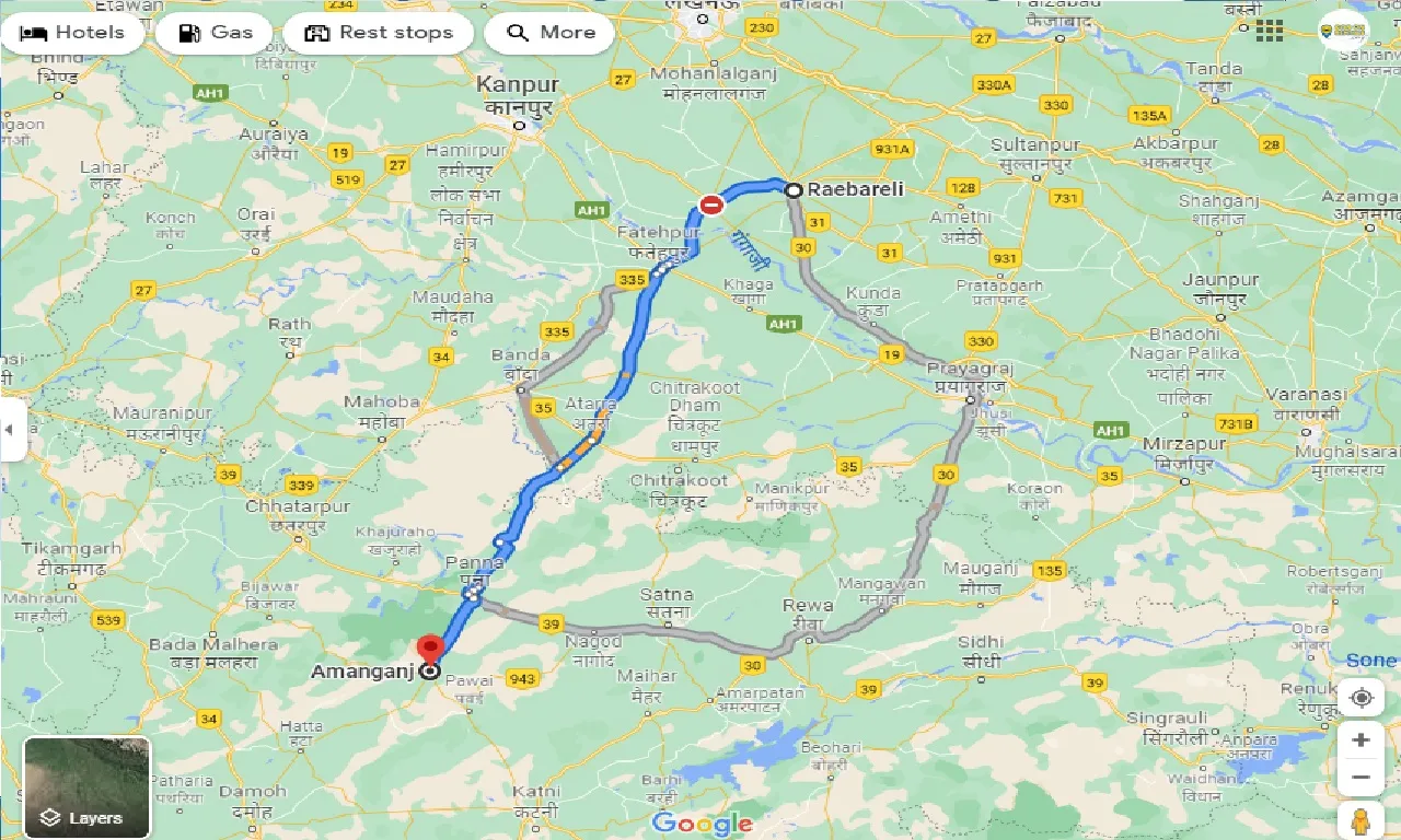 raebareli-to-amanganj-taxi
