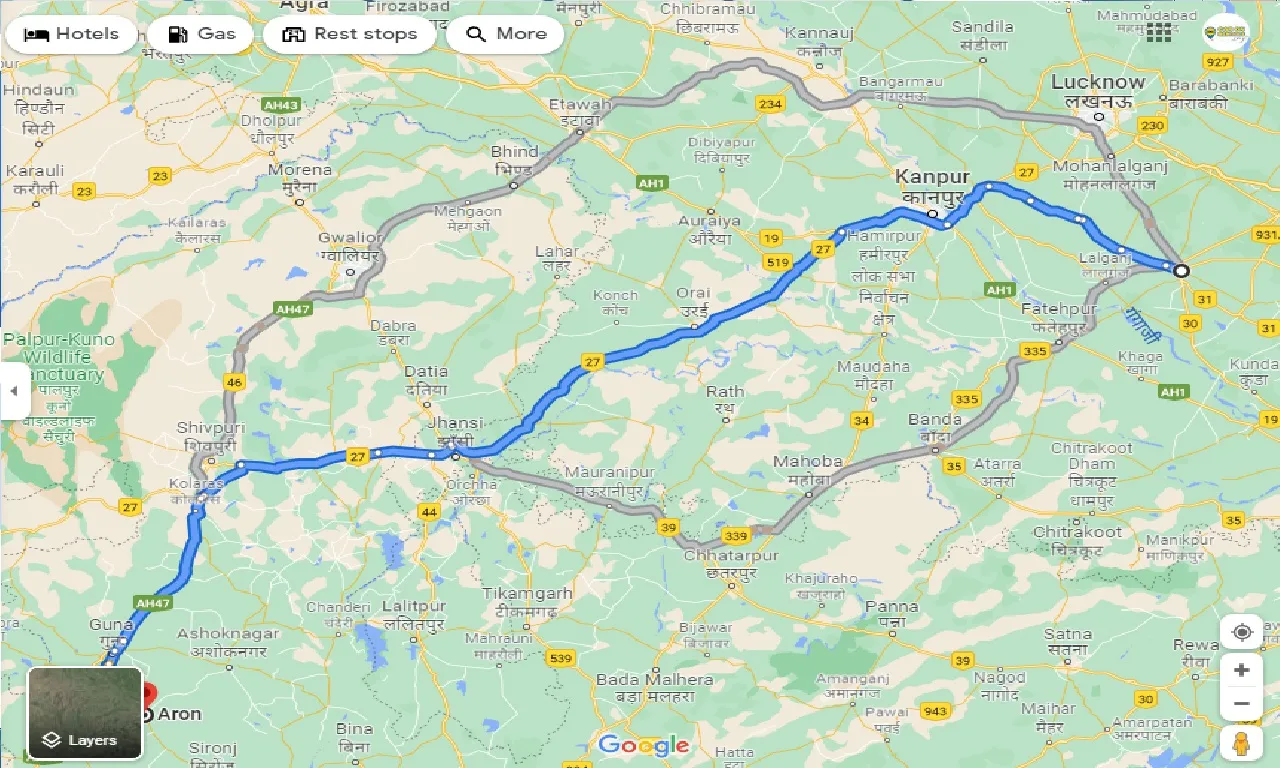 raebareli-to-aron-taxi