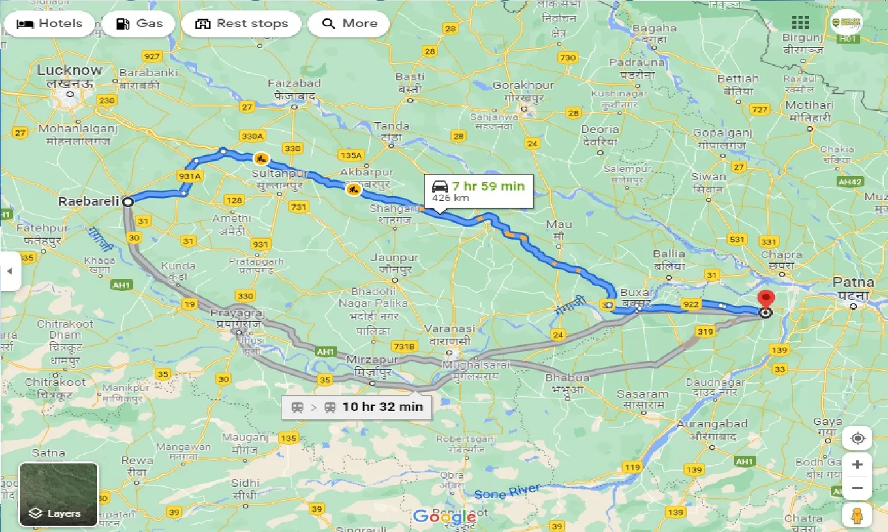 raebareli-to-arrah-one-way