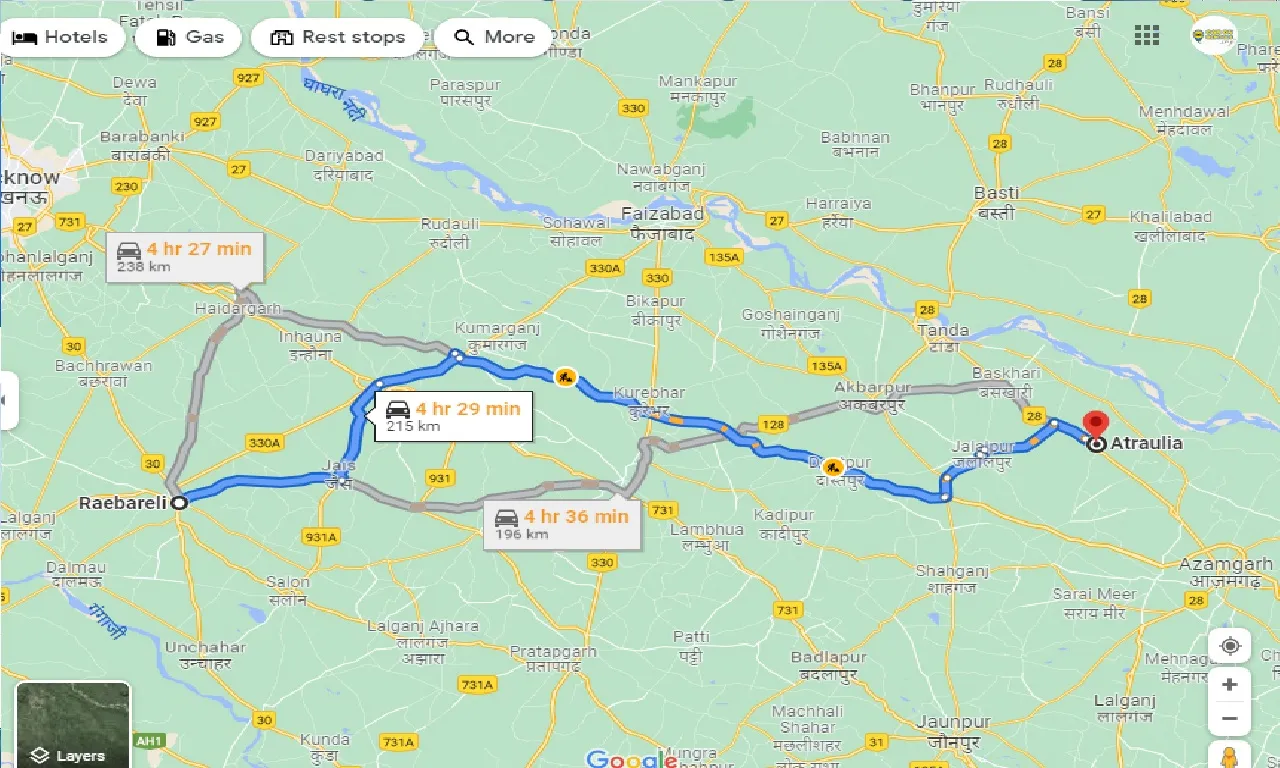 raebareli-to-atraulia-taxi