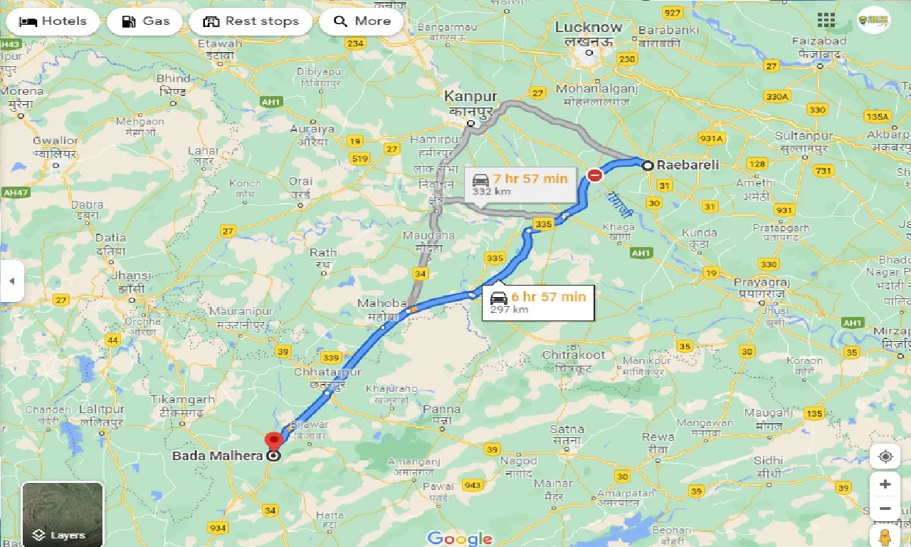 raebareli-to-bada-malhera-one-way