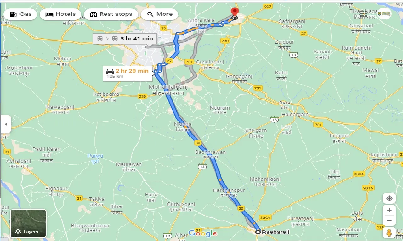 raebareli-to-barabanki-taxi