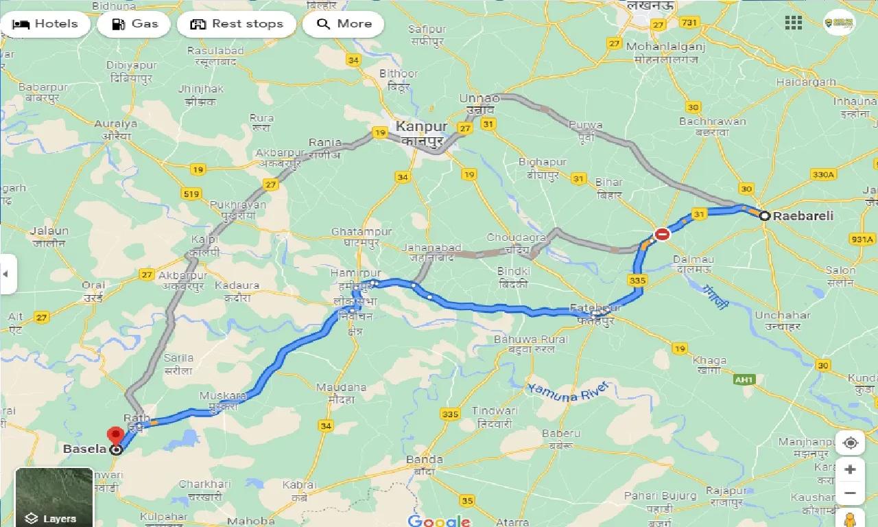 raebareli-to-basela-one-way