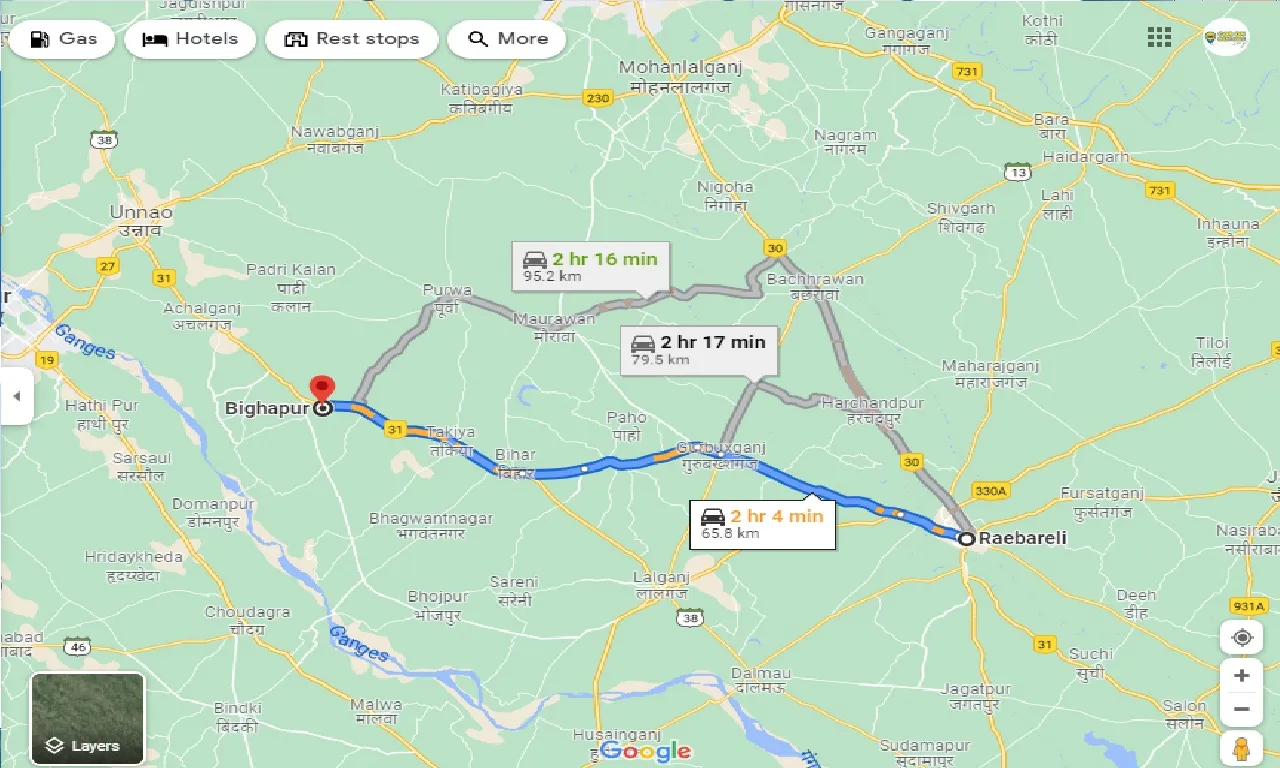raebareli-to-bighapur-taxi