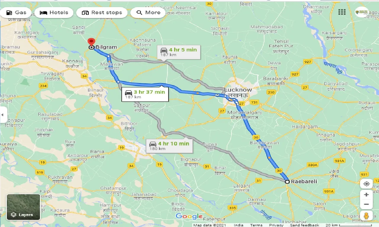 raebareli-to-bilgram-taxi
