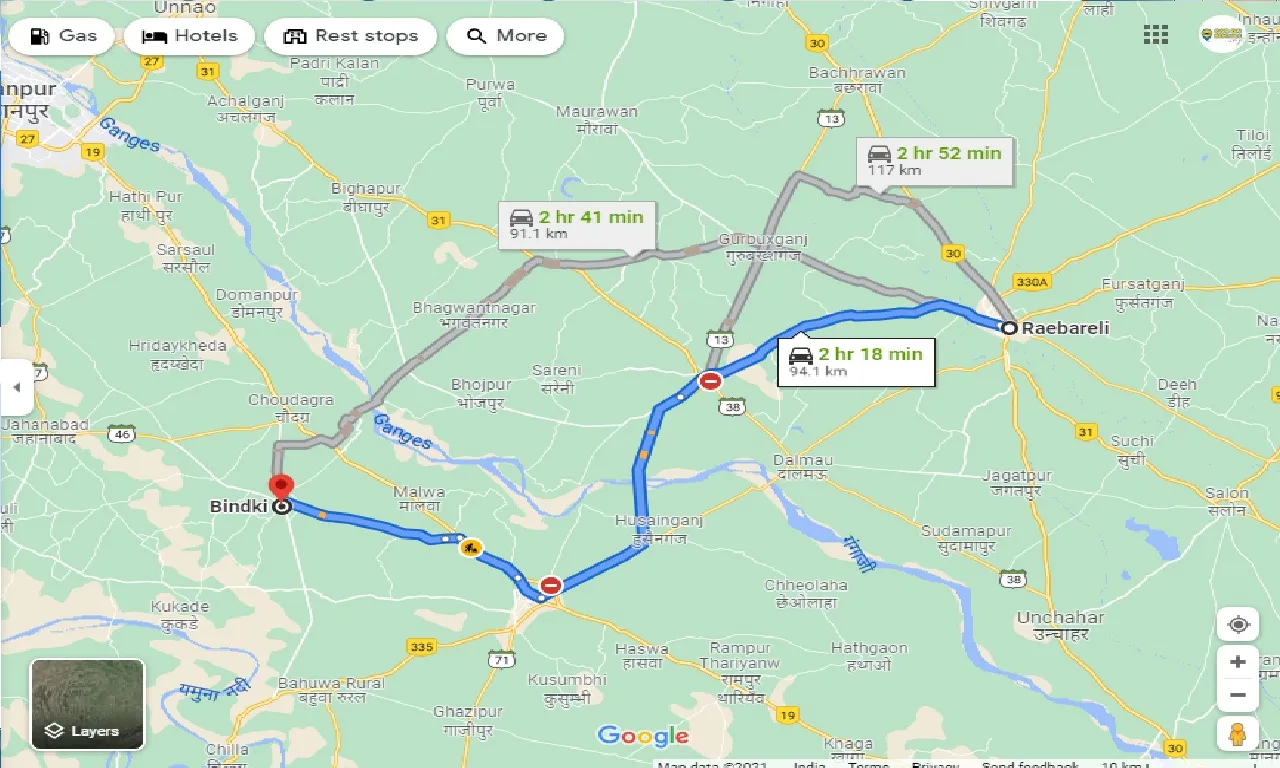 raebareli-to-bindki-one-way