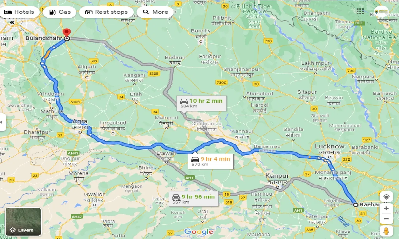raebareli-to-bulandshahr-one-way