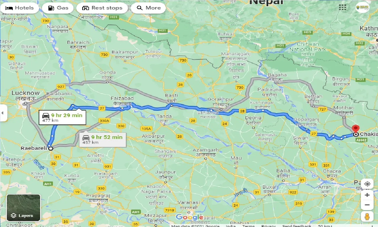 raebareli-to-chakia-taxi