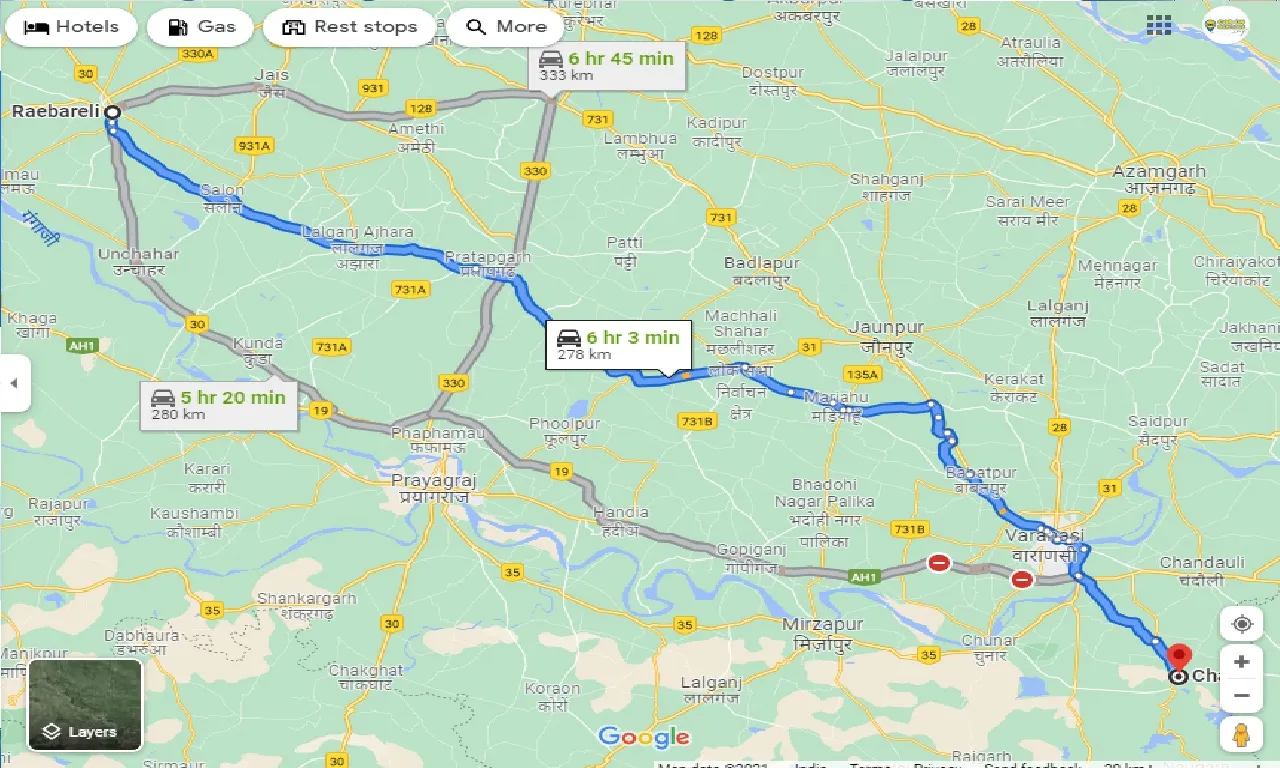 raebareli-to-chakia-up-one-way