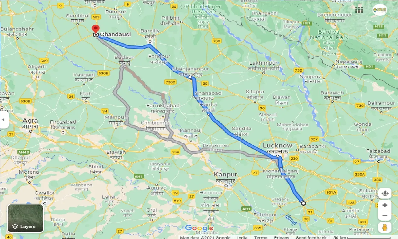raebareli-to-chandausi-one-way