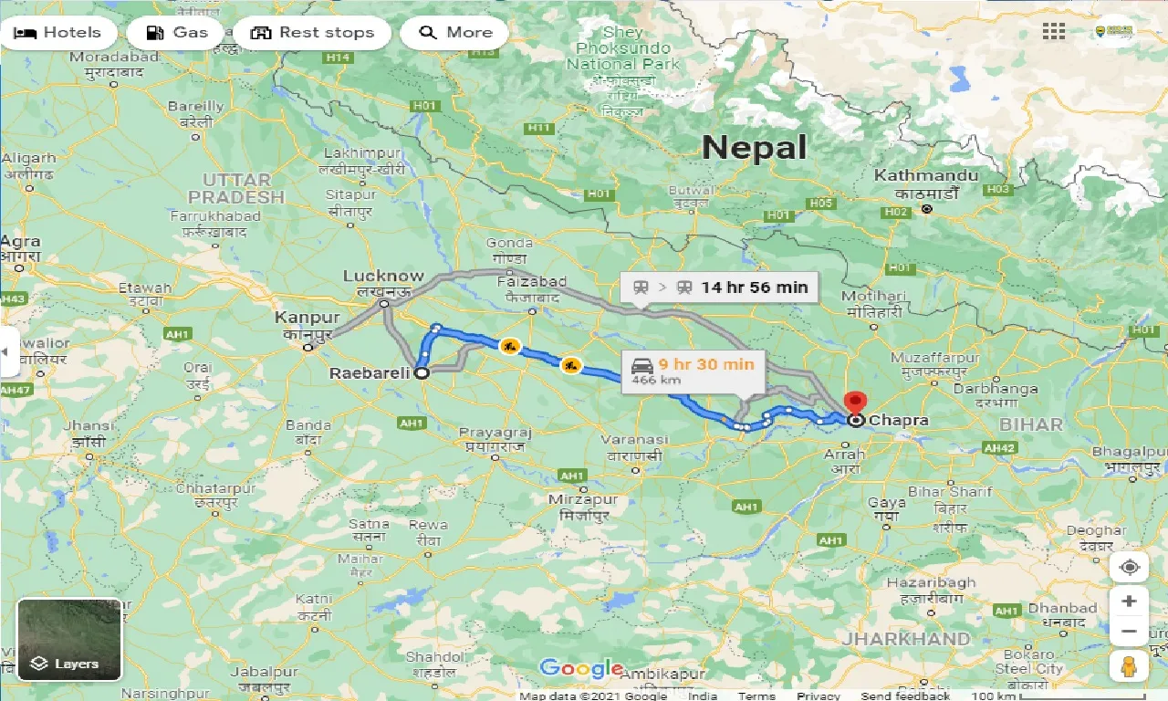 raebareli-to-chapra-taxi