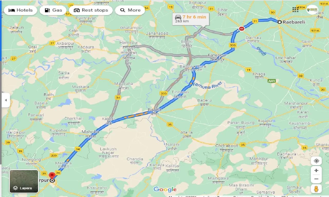 raebareli-to-chhatarpur-one-way