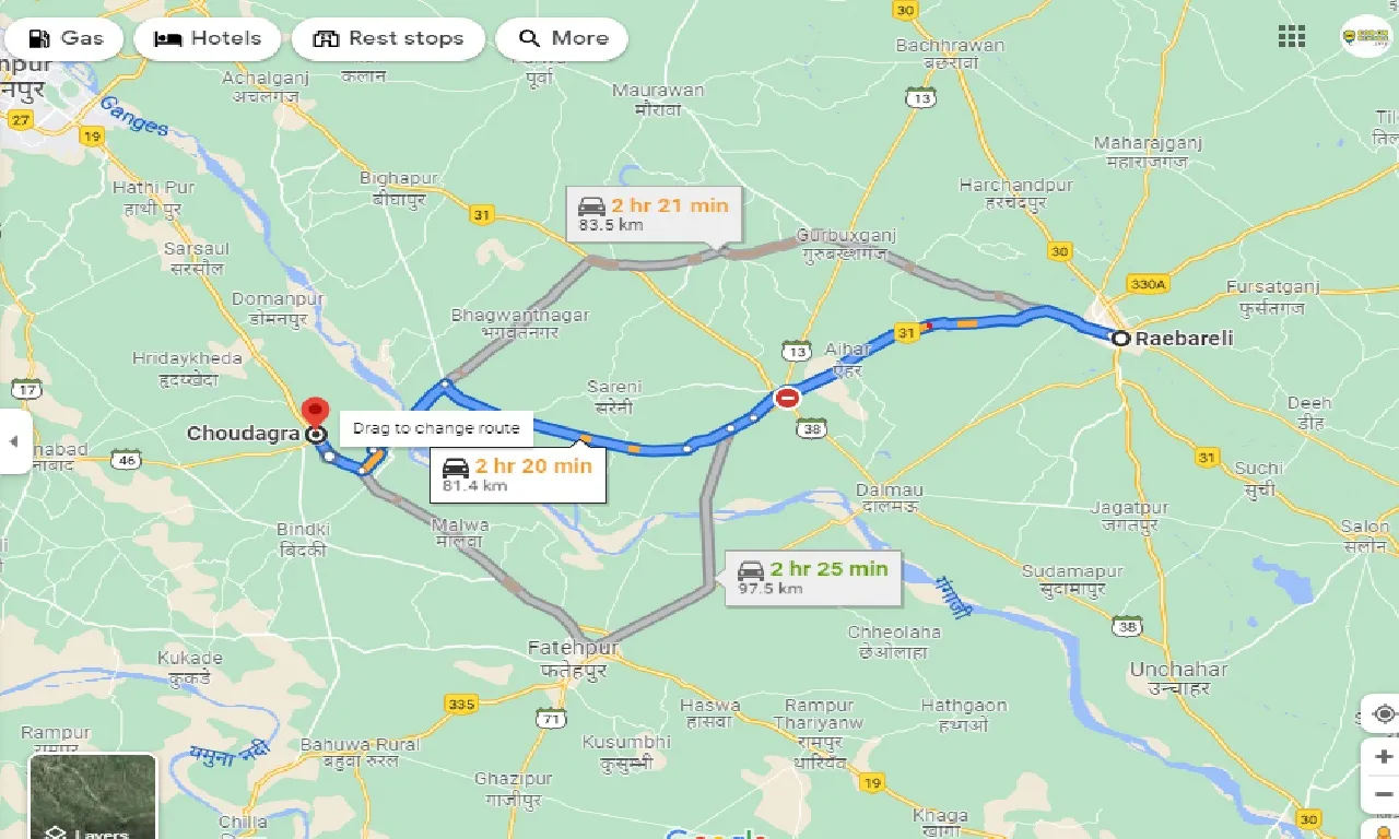 raebareli-to-choudarga-one-way