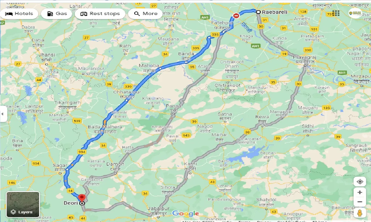raebareli-to-deori-one-way