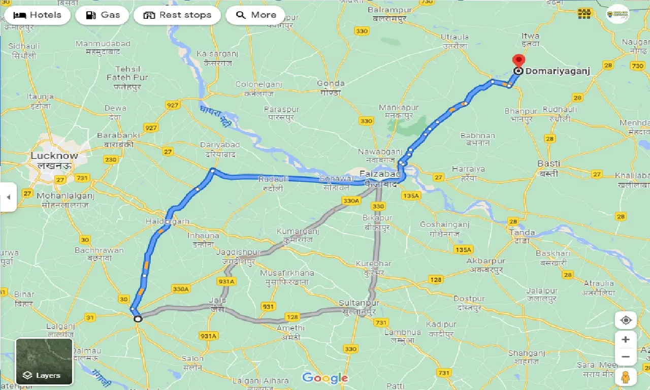 raebareli-to-domariyaganj-taxi