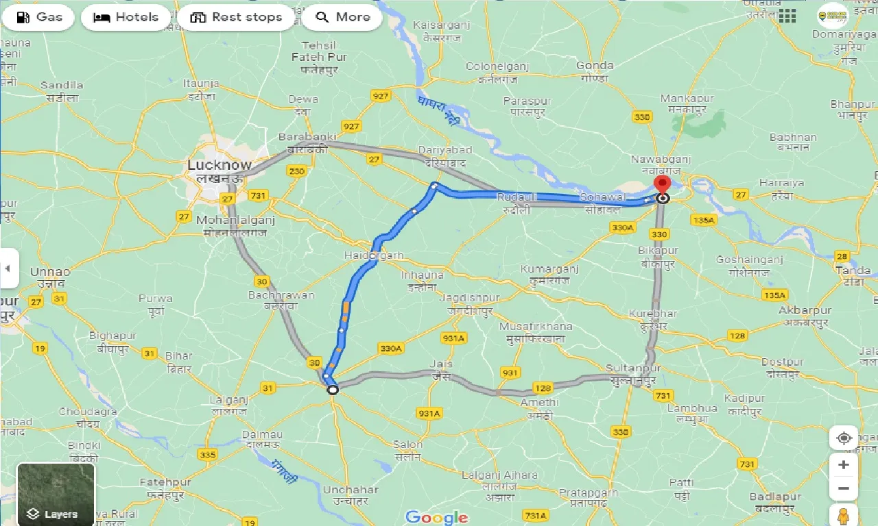 raebareli-to-faizabad-one-way