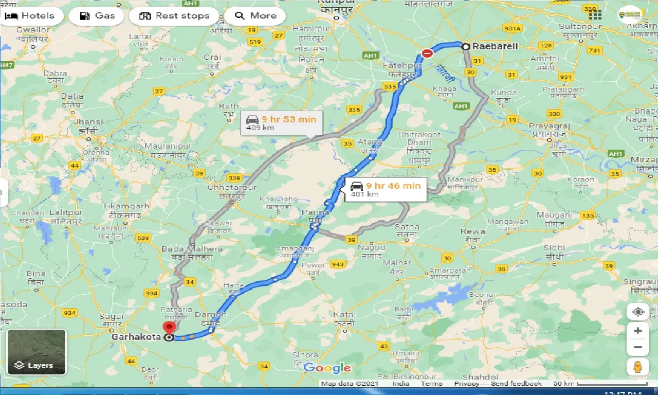 raebareli-to-garhakota-one-way