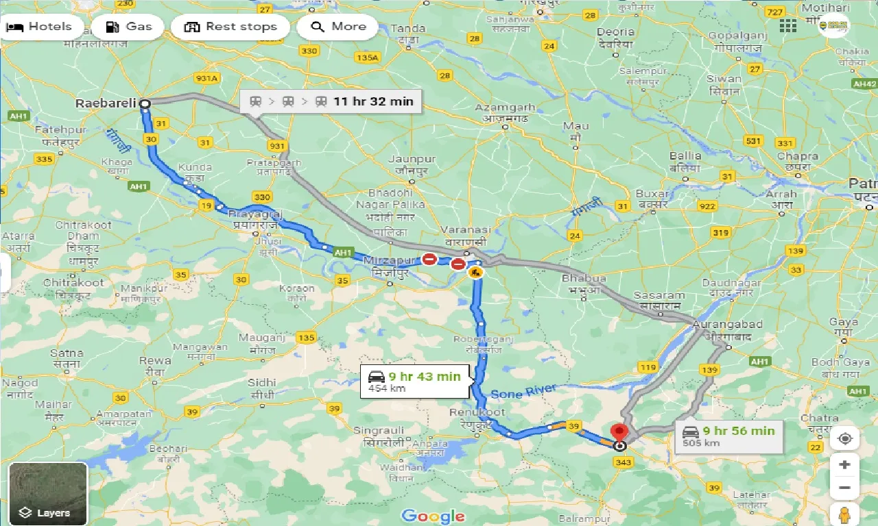 raebareli-to-garhwa-one-way