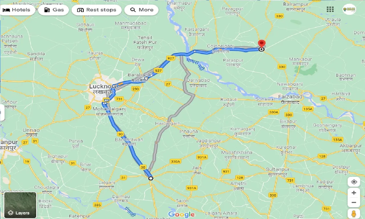 raebareli-to-gonda-taxi