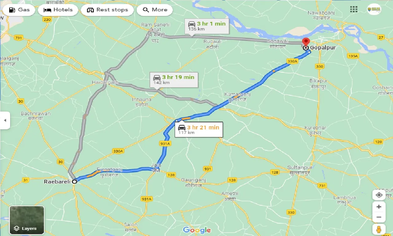 raebareli-to-gopalpur-taxi
