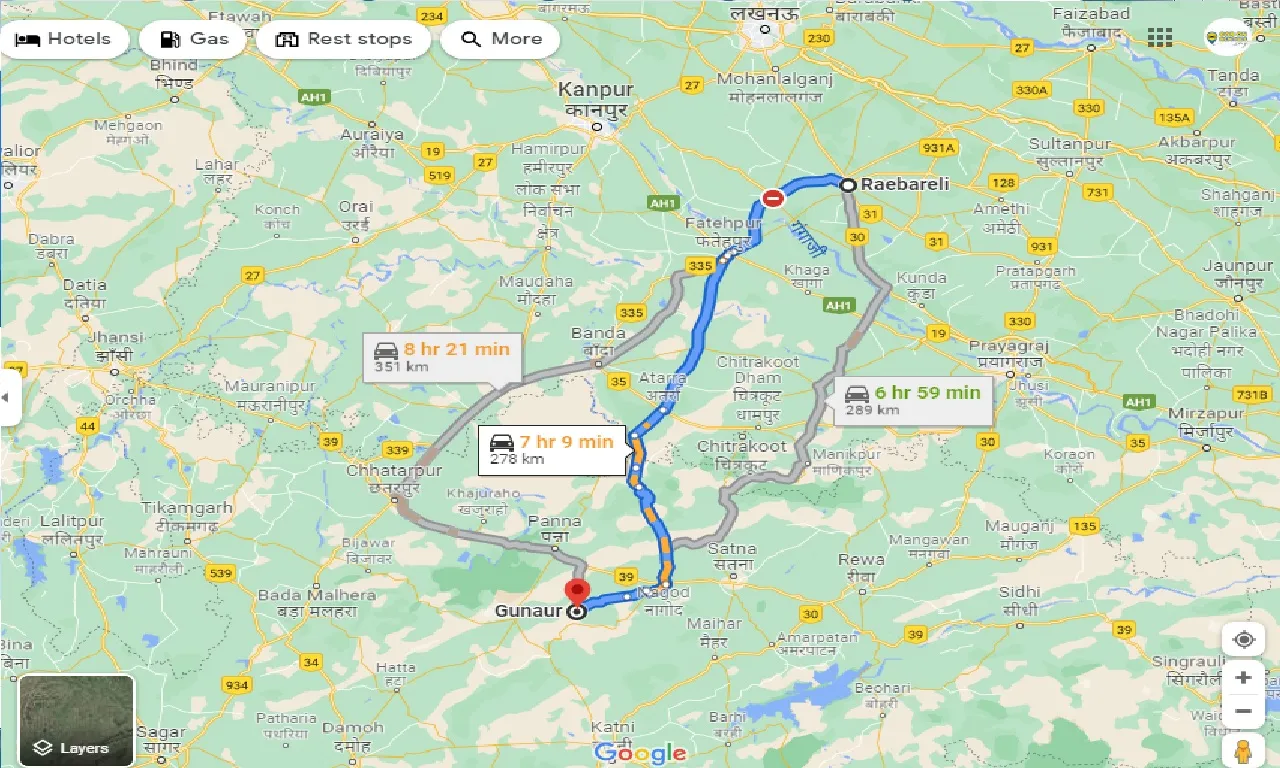 raebareli-to-gunaur-taxi