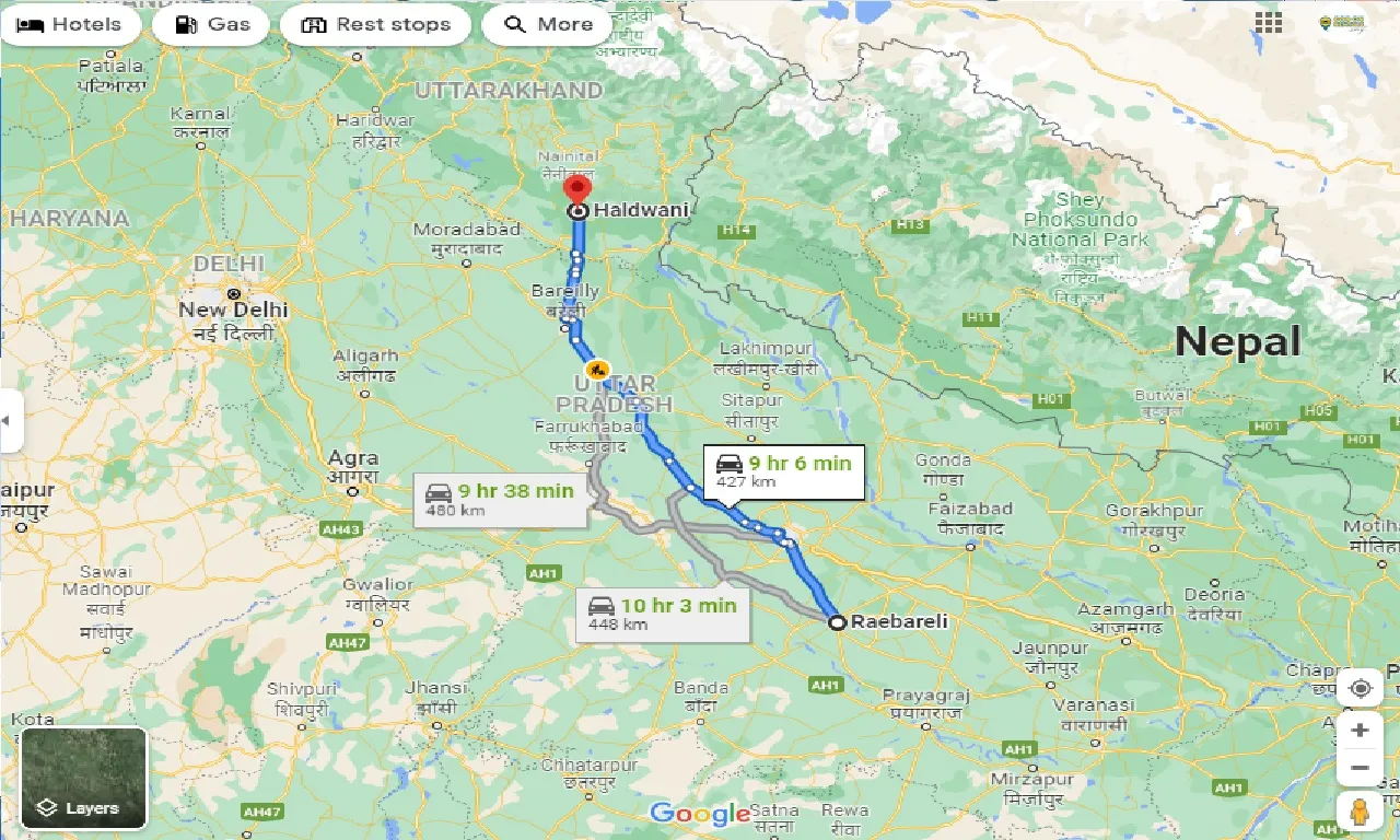 raebareli-to-haldwani-taxi