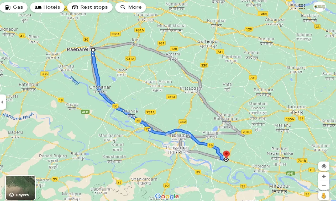 raebareli-to-handia-taxi